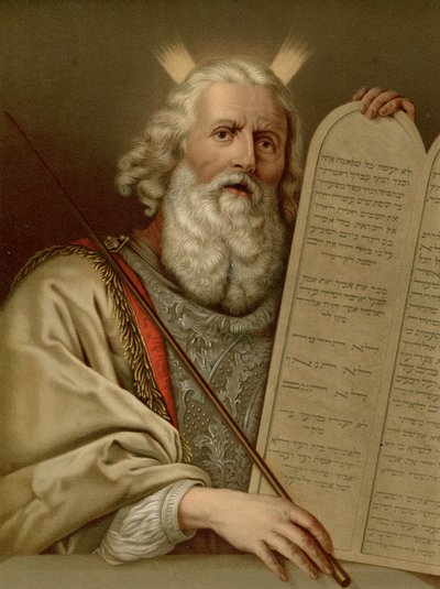 Moses with the New Tables of the Law by Philippe de after Champaigne